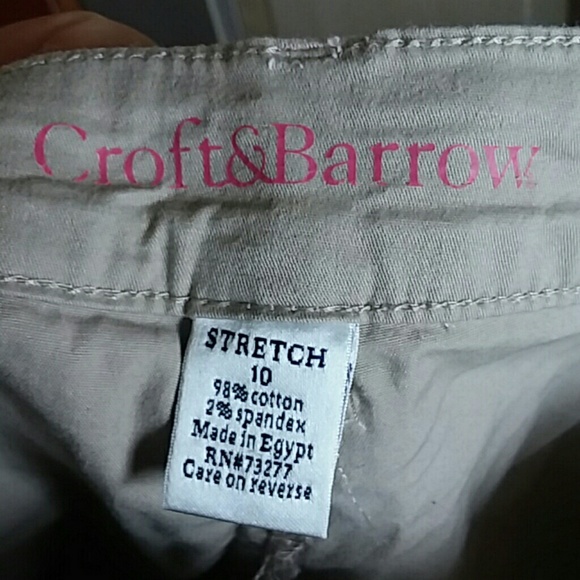 Croft and Barrow Khaki Paisley Skirt - Picture 4 of 5